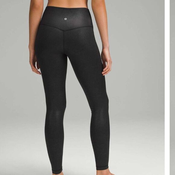 Lululemon Align Ribbed High-Rise Legging 28" Shine Sz 4 2024 Style - Picture 1 of 12